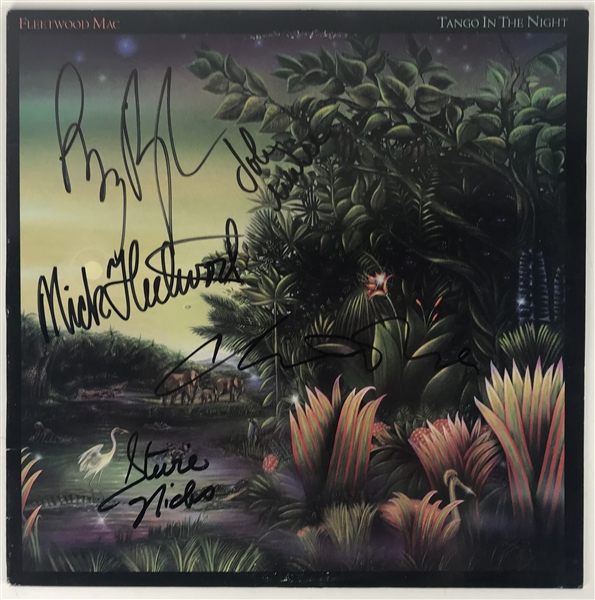 Fleetwood Mac Rare Signed "Tango In The Night" Album w/ 5 Signatures! (JSA Guaranteed)