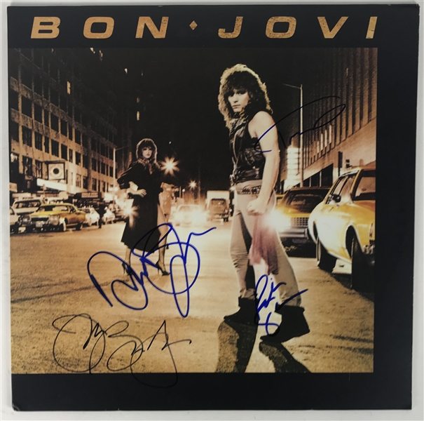 Bon Jovi Group Signed Album w/ 4 Signatures! (Beckett/BAS Guaranteed)