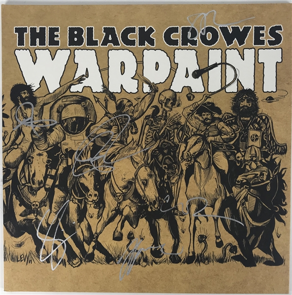 The Black Crowes Group Signed "Warpaint" Album w/ 6 Signatures! (Beckett/BAS Guaranteed)