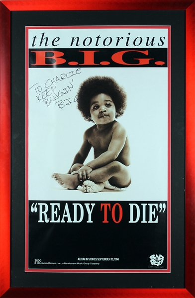Lot Detail Notorious Big Ultra Rare Signed Over Sized 18 X 32