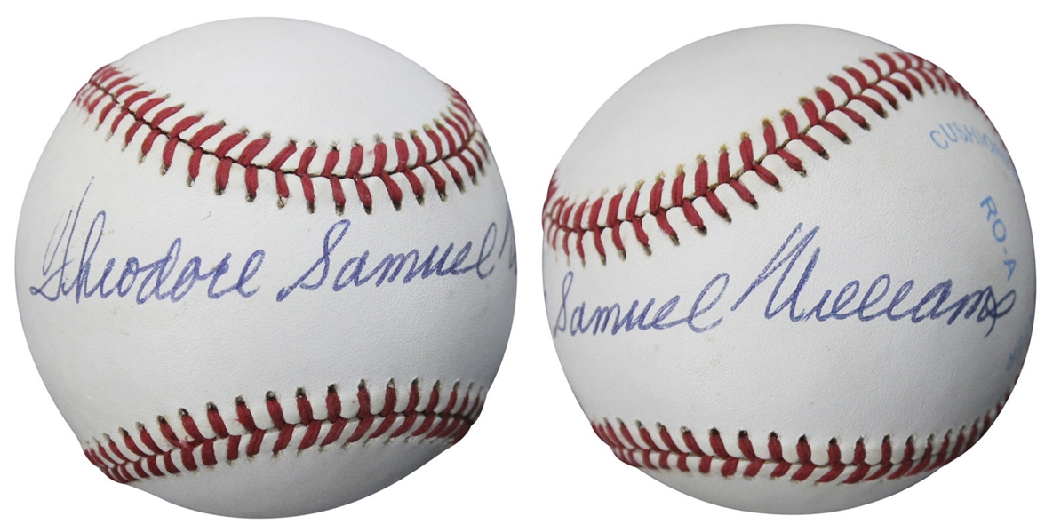 Ted Williams Signed OAL Baseball w/ RARE Full "Theodore Samuel Williams" Autograph (JSA)