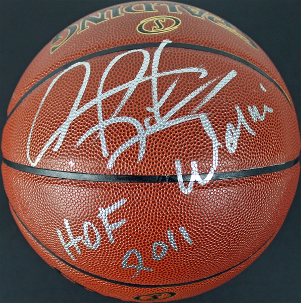 Dennis Rodman Signed & Inscribed "Worm HOF 2011" I/O Basketball (PSA/DNA)