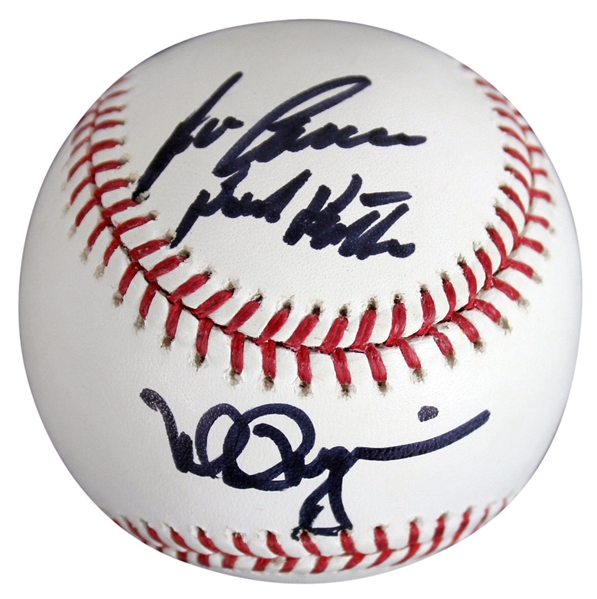 Oakland Athletics Rookie of the Year Dual-Signed Baseball w/ McGwire & Canseco (BAS/Beckett)