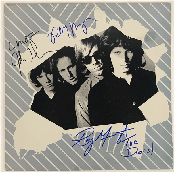 The Doors Group Signed Album w/ Three Signatures & Rare Inscriptions! (Beckett/BAS)