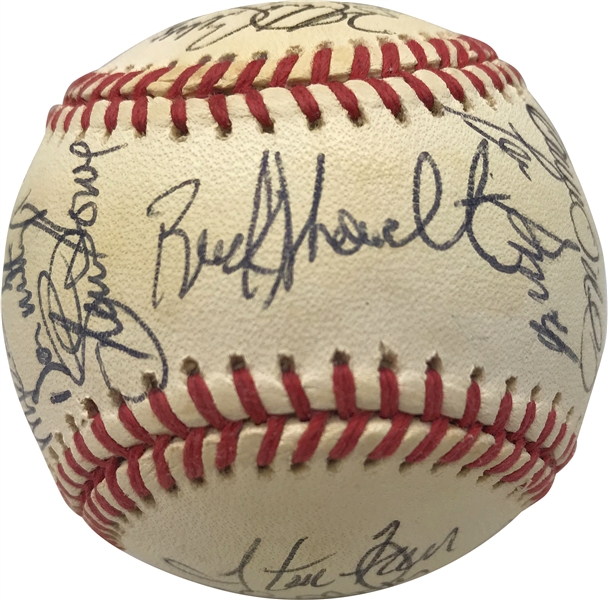 1993 New York Yankees Seldom Seen Team Signed OAL Baseball w/ Boggs, Williams, Mattingly & More (JSA)