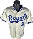 1993 George Brett Game Used and Signed Kansas City Royals Home Jersey (Beckett/BAS & Mears Guaranteed)
