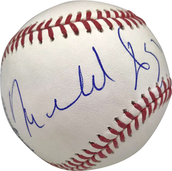Michael Douglas Signed OML Baseball (Beckett/BAS)