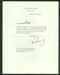 President John F. Kennedy Signed 1963 White House Letter (JSA)