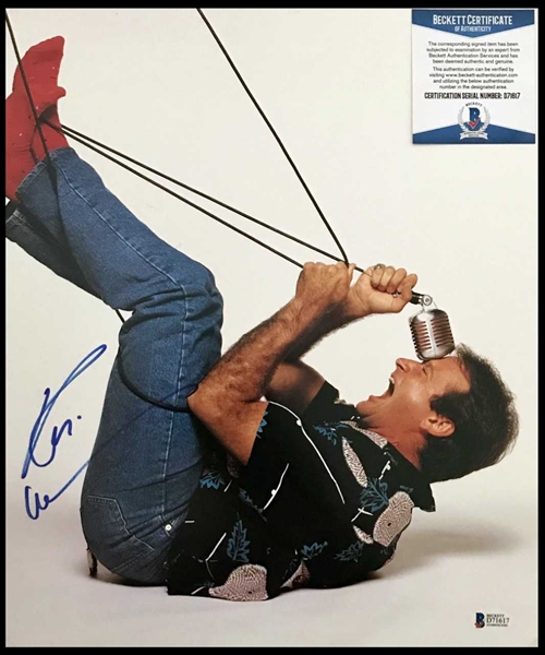Robin Williams Superb Signed 11" x 14" Book Page Photograph (BAS/Beckett)