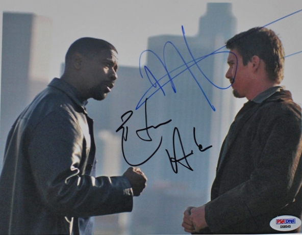 Denzel Washington & Ethen Hawke Seldom Seen Dual Signed 8" x 10" Training Day Photograph (PSA/DNA)