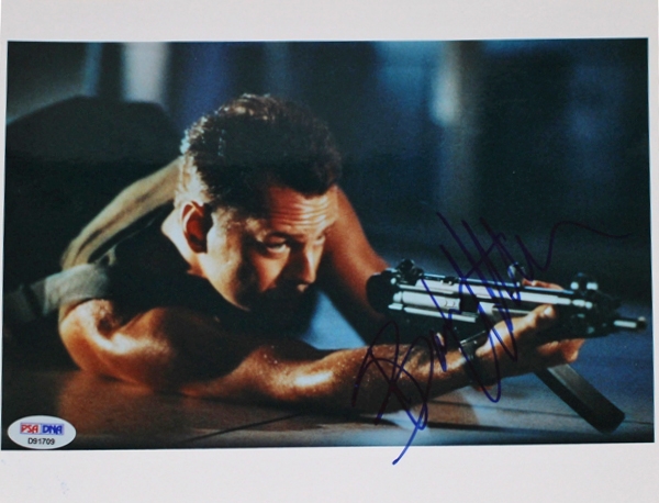 Bruce Willis Signed 8" x 10" Color "Die Hard" Photograph (PSA/DNA)