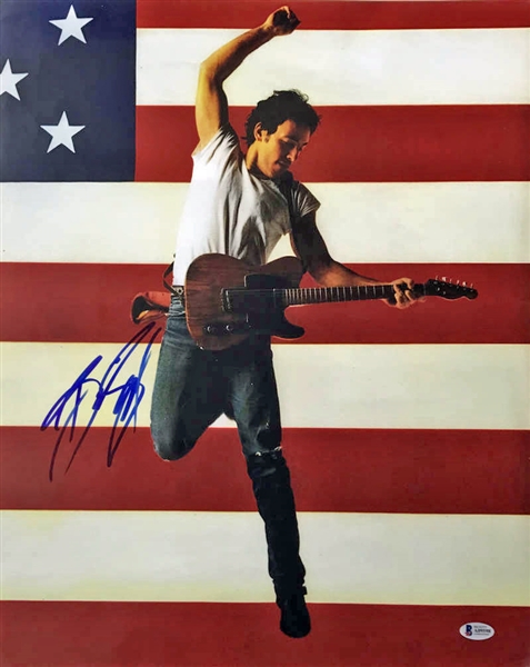Bruce Springsteen Rare Signed Over-Sized 16" x 20" Photograph (Beckett/BAS)