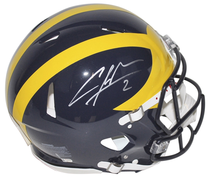 Charles Woodson Signed University of Michigan Full-Sized Speed Helmet (Fanatics)