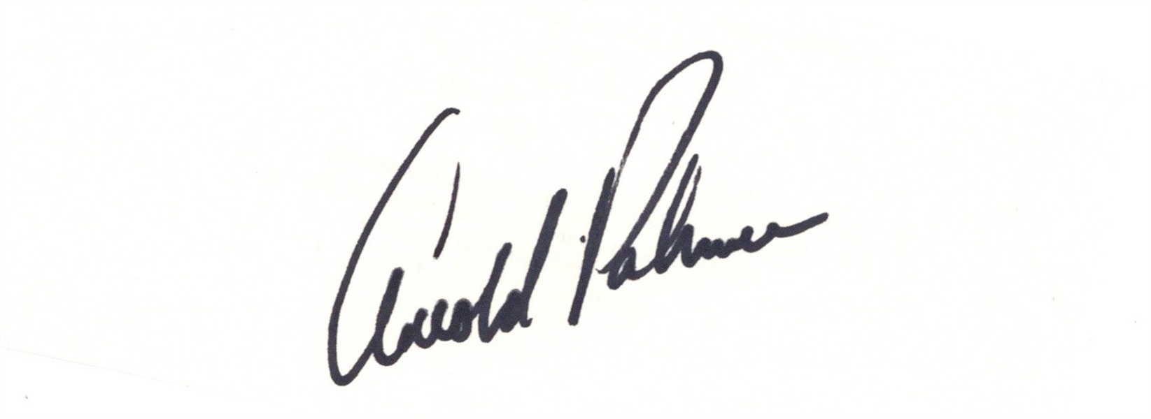 Arnold Palmer Signed 2" x 4" Album Page (JSA)