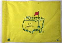 Tiger Woods Signed Masters Tournament Used Golf Flag (Green Jacket & Upper Deck)