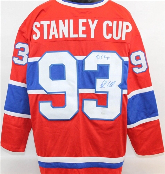 Patrick Roy & John LeClair Dual Signed 1993 Montréal Canadiens Stanley Cup Jersey (JSA)