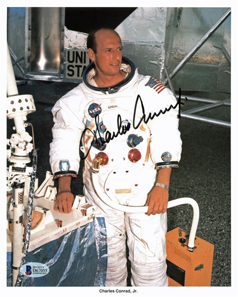 Charles Conrad Jr. Signed NASA Press Photograph (BAS/Beckett)