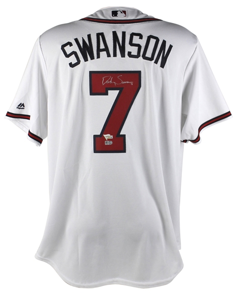 Dansby Swanson Signed Majestic Atlanta Braves Jersey (MLB & Fanatics)
