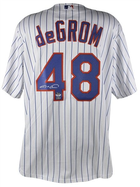 Jacob deGrom Signed Majestic New York Mets Jersey (Fanatics)