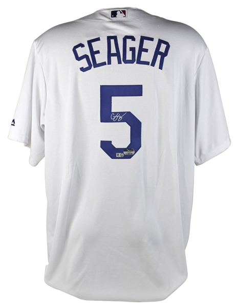 Corey Seager Signed Majestic Los Angeles Dodgers Jersey (Fanatics)