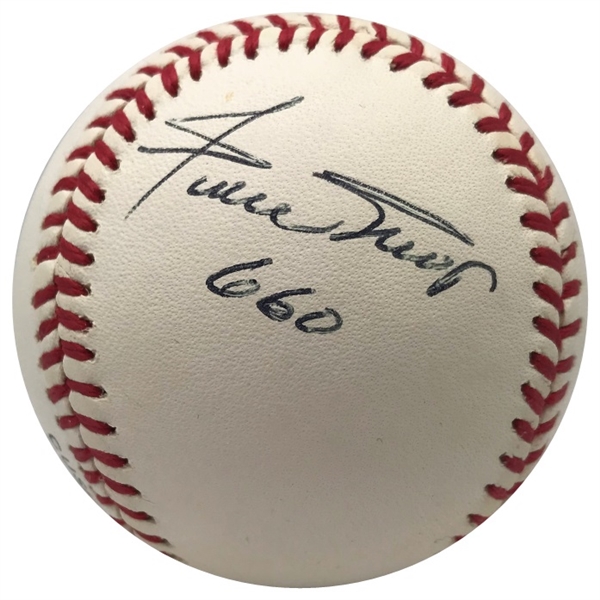 Willie Mays Signed ONL Baseball w/ "660" Home Runs Inscription! (JSA)