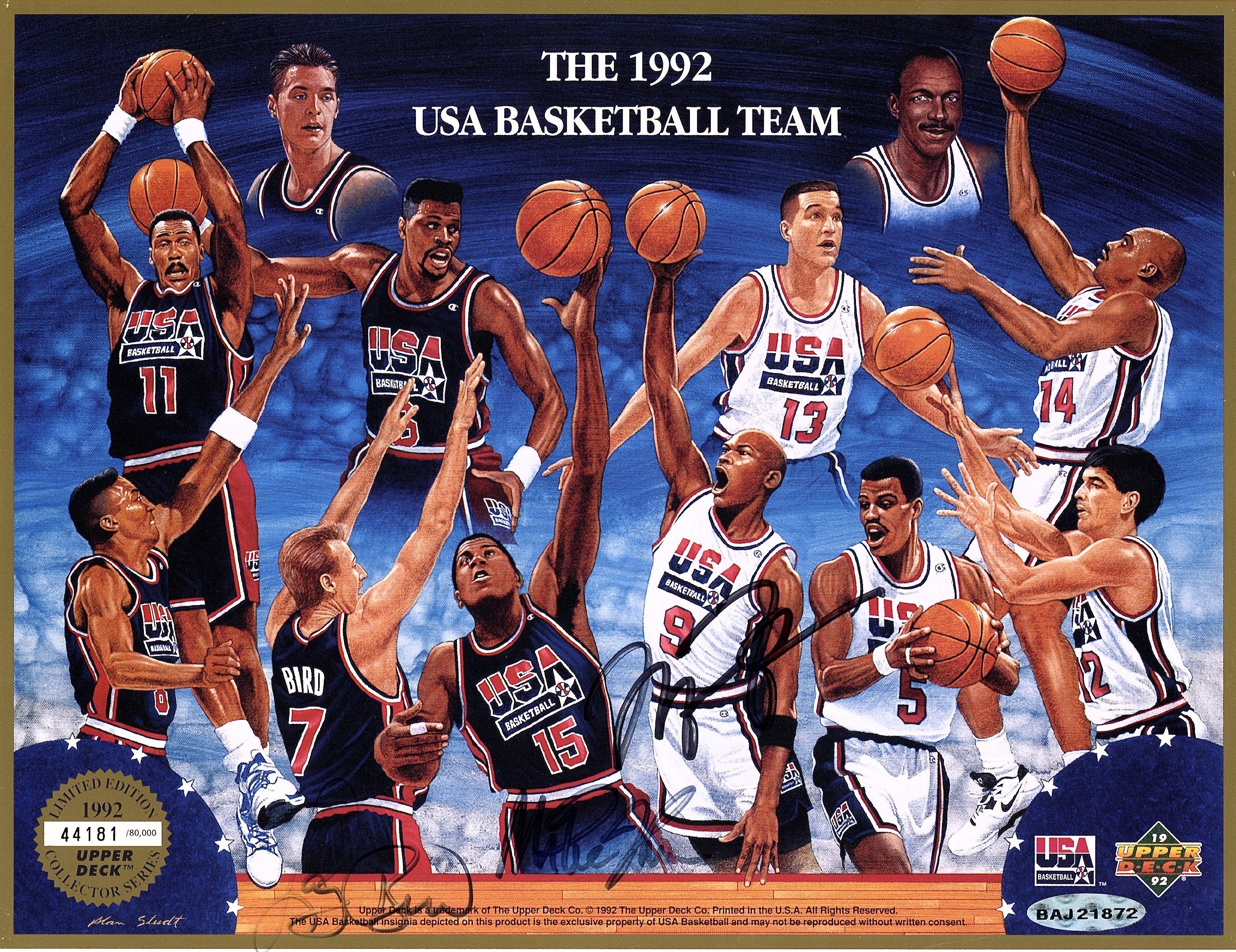 Lot Detail - 1992 Larry Bird USA Basketball Olympic Dream Team