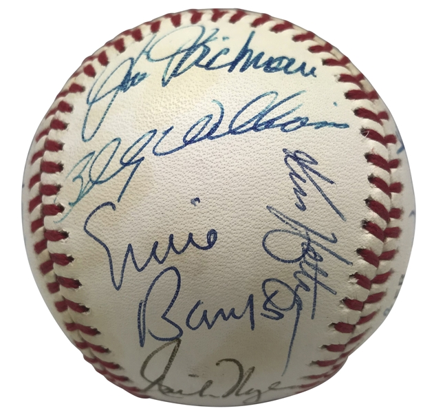 MLB Greats Multi-Signed ONL Baseball w/ Banks, Jenkins, & Others (Beckett/BAS Guaranteed)