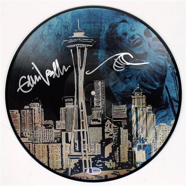 Pearl Jam: Eddie Vedder Signed "Live On Air" Album with Rare Wave Sketch (BAS/Beckett)