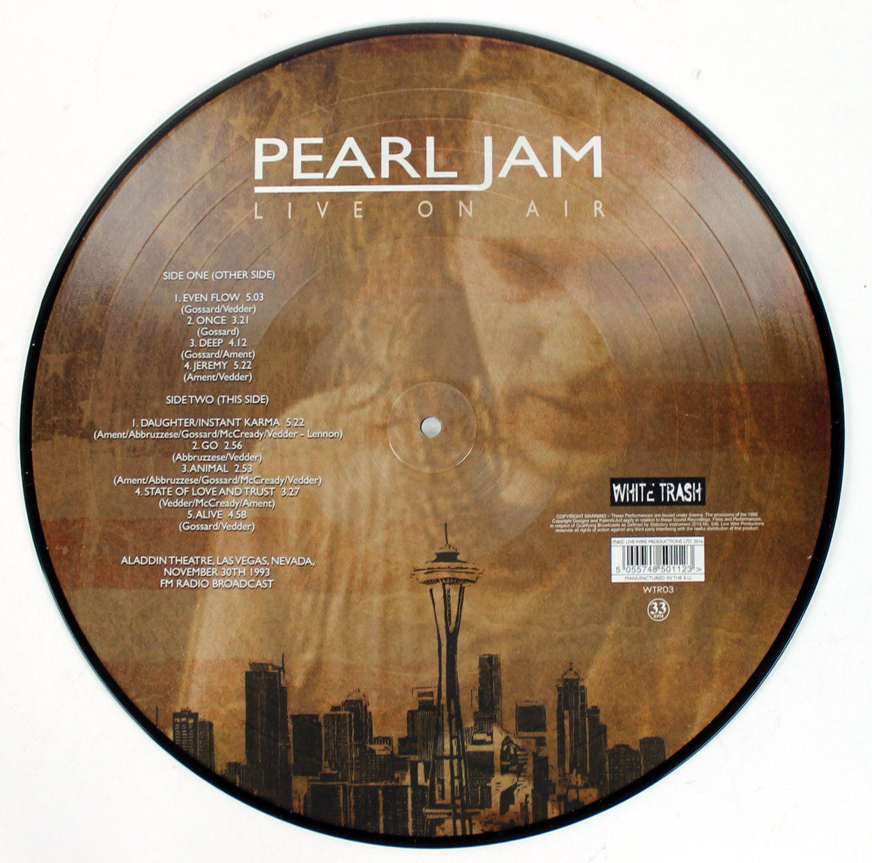 Lot Detail - Pearl Jam: Eddie Vedder Signed 