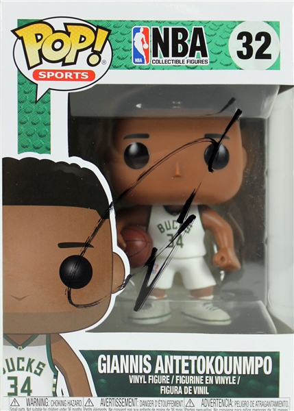 Giannis Antetokounmpo Signed Funko Pop Vinyl Figure (BAS/Beckett)