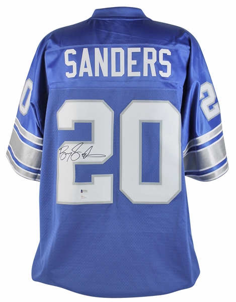 Barry Sanders Signed Detroit Lions Pro Model Jersey (BAS/Beckett)