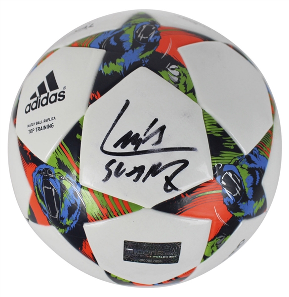 Luis Suarez Signed Adidas Soccer Ball (Fanatics)