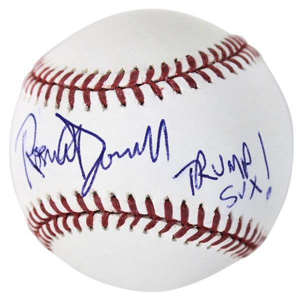 Rosie ODonnell Signed OML Baseball w/ "Trump Sux!" Inscription (BAS/Beckett)