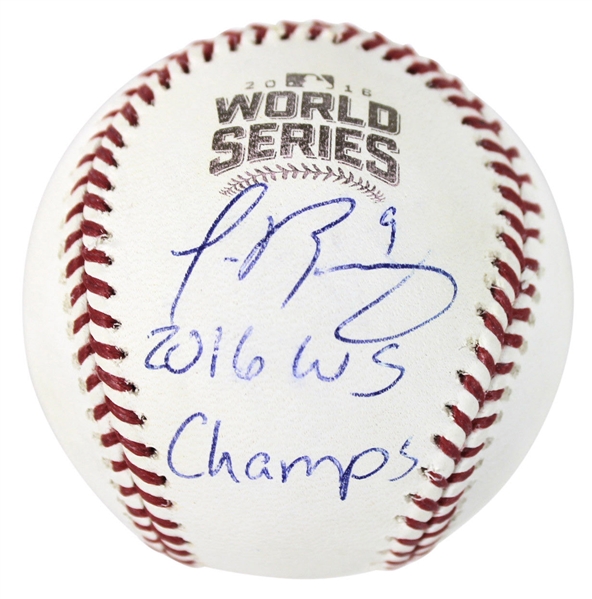 Javier Baez Signed 2016 Official World Series Basetball (Fanatics & MLB)