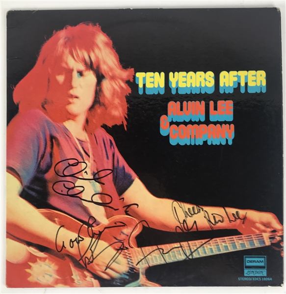 Ten Years After group Signed Album w/ 4 Signatures! (Beckett/BAS Guaranteed)