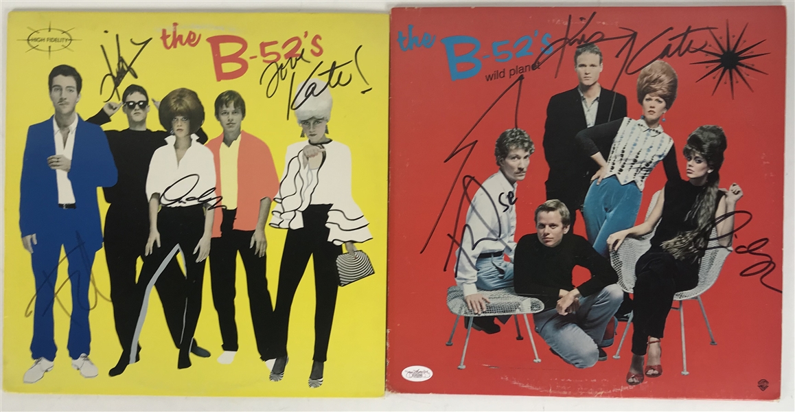 B 52s Lot of Two (2) Signed Albums (Beckett/BAS Guaranteed)