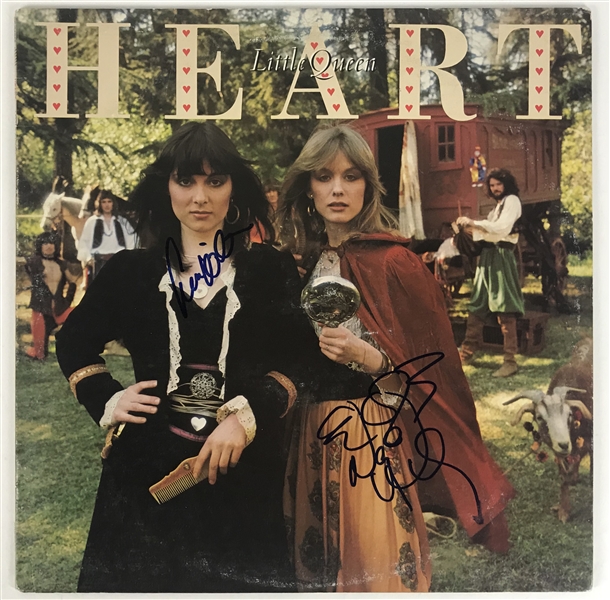Heart: Ann & Nancy Wilson Dual Signed "Little Queen" Album (Beckett/BAS Guaranteed)