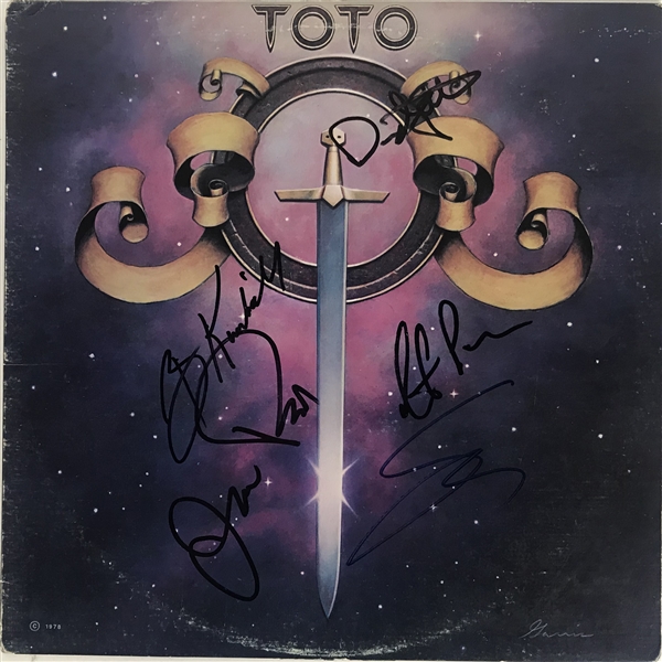 TOTO Group Signed Album w/ 5 Signatures (JSA)