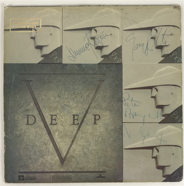 Boomtown Rats Group Signed "Deep V" Album w/ 5 Signatures! (Beckett/BAS Guaranteed)