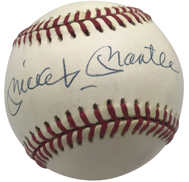 Mickey Mantle Signed OAL Baseball (Upper Deck)