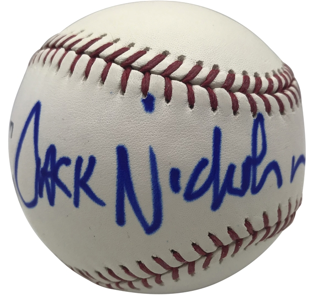 Jack Nicholson Near-Mint Signed OML Baseball (Beckett/BAS)
