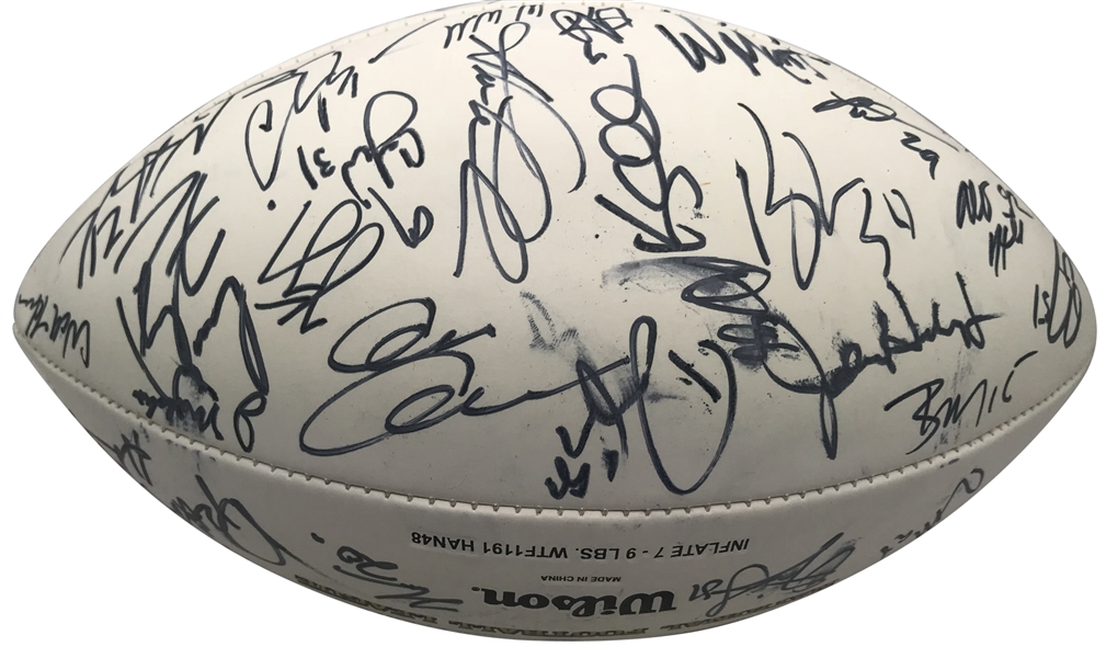 2009 AFC Team Signed Football w/ Manning, Gonzalez, Lewis & Others (Beckett/BAS Guaranteed)