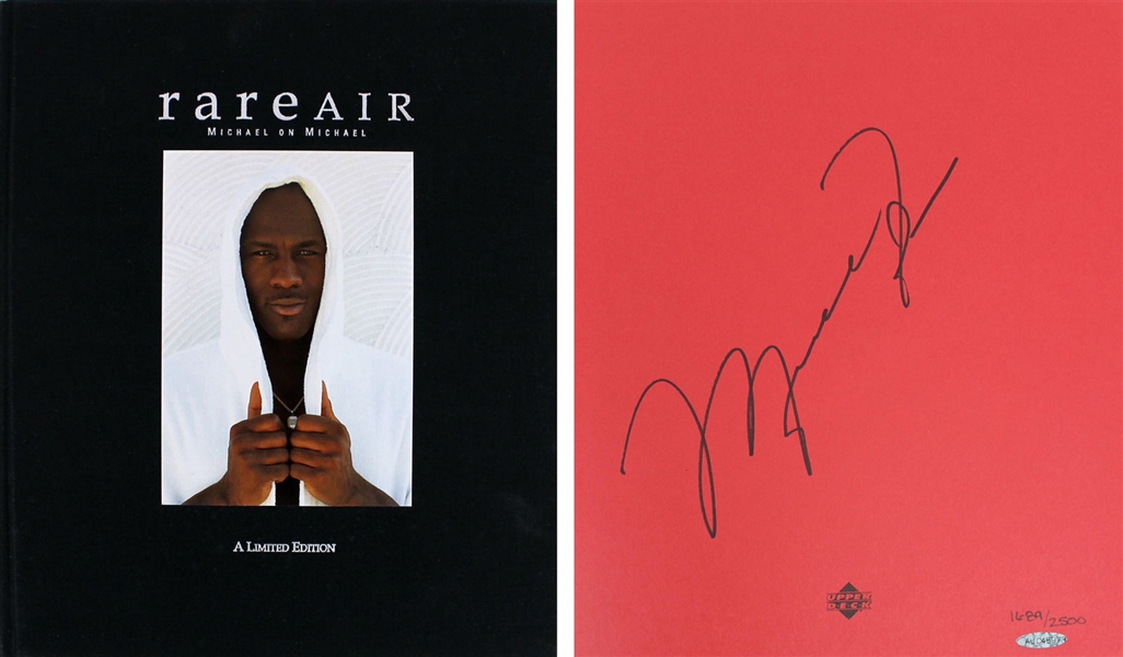 Michael Jordan Signed 1ST EDITION Ltd. Ed. "Rare Air" Hardcover Book (UDA)