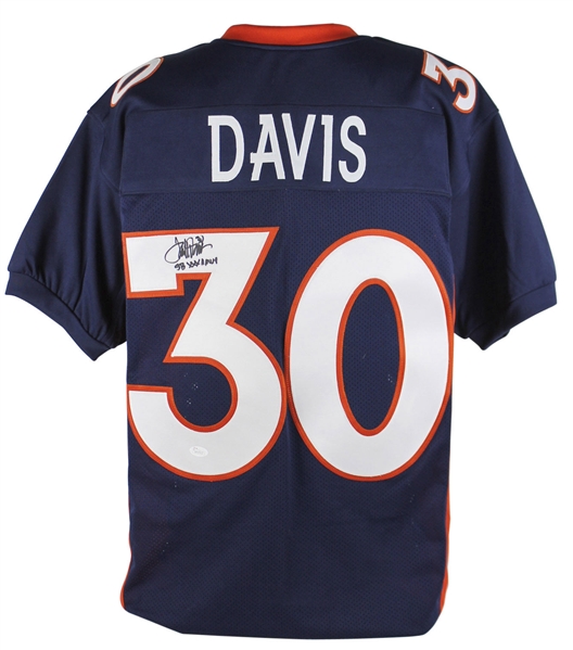 Terrell Davis Signed Denver Broncos Pro Style Jersey w/"SB XXXII MVP" Insc. (JSA)