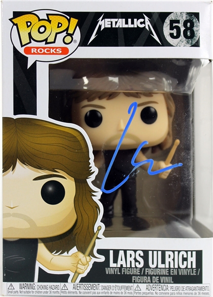 Metallica: Lars Ulrich Signed Funko Pop Vinyl Figure (BAS/Beckett0