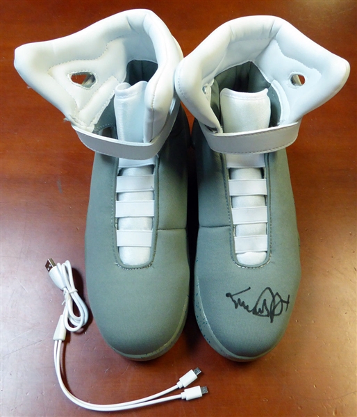 Back to the Future: Michael J. Fox Signed Air Mag Shoes (PSA/DNA)