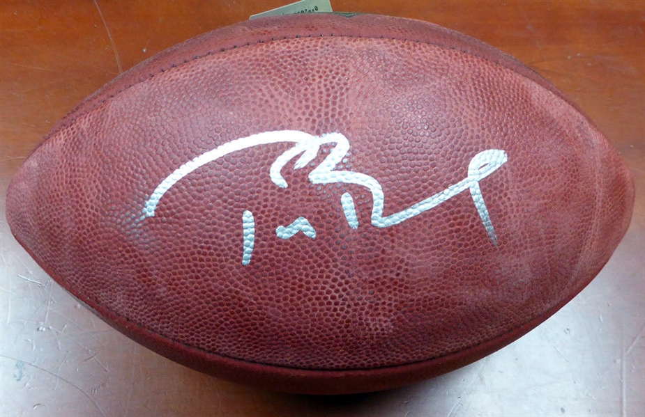 Tom Brady Near-Mint Signed Leather NFL "The Duke" Football (Tri-Star)