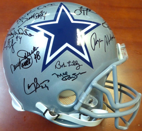 Cowboys Legends Multi-Signed PROLINE Helmet w/ 25 Signatures (PSA/DNA)