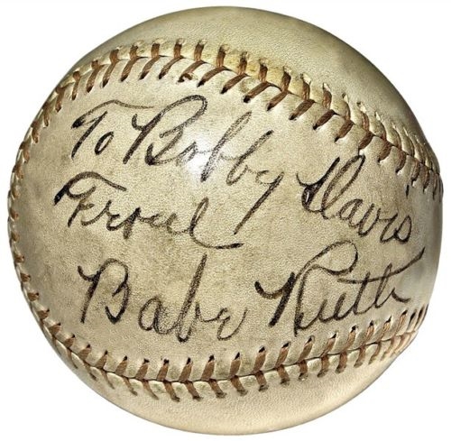 Babe Ruth Stunning Single-Signed OAL (Harridge) Baseball (JSA)