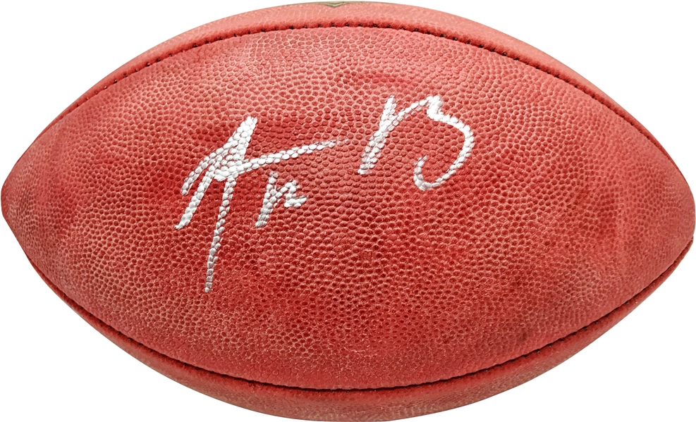 Aaron Rodgers Signed Official NFL Leather Game Model Football (JSA)